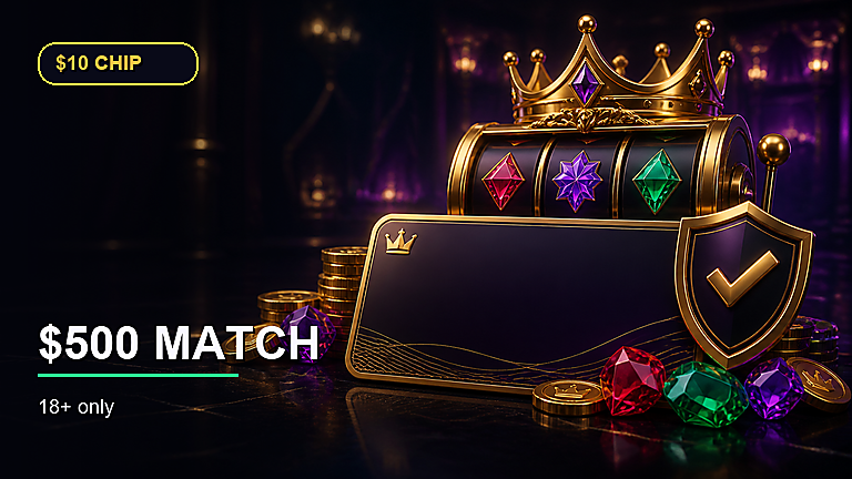Royal Reels $10 chip and $500 welcome match